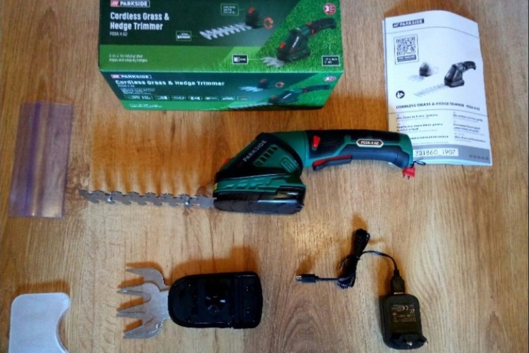 Foarfeca electrica pentru iarba si gard viu,acumulator 4v-2Ah,Nou!