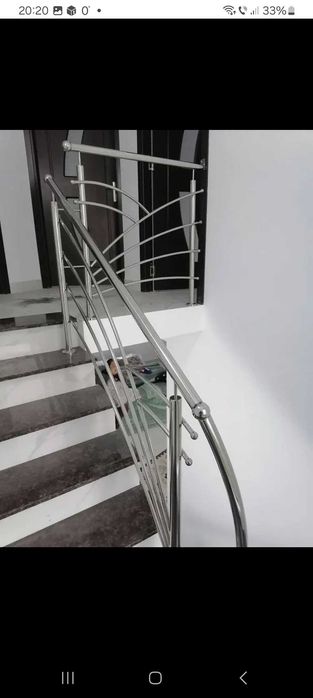 Balustrade din inox și sticlă preț mic.