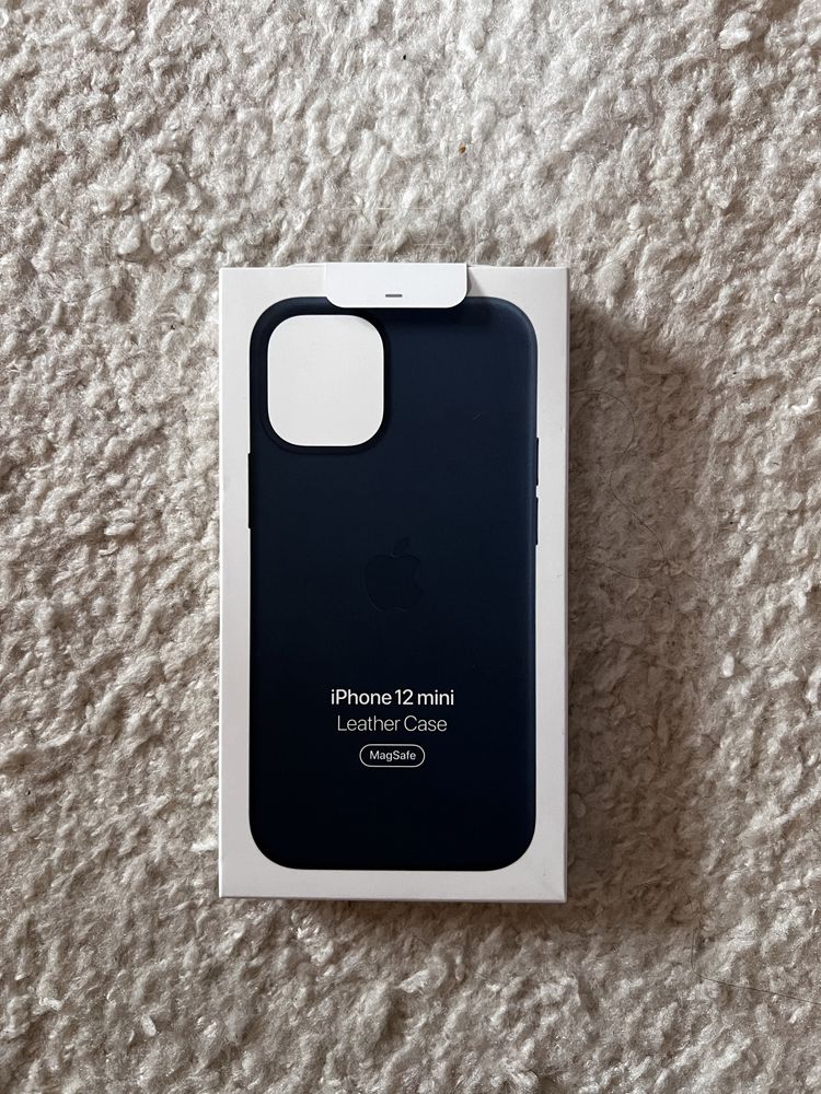 Husa piele originala iPhone 12 Mini Celtic Blue