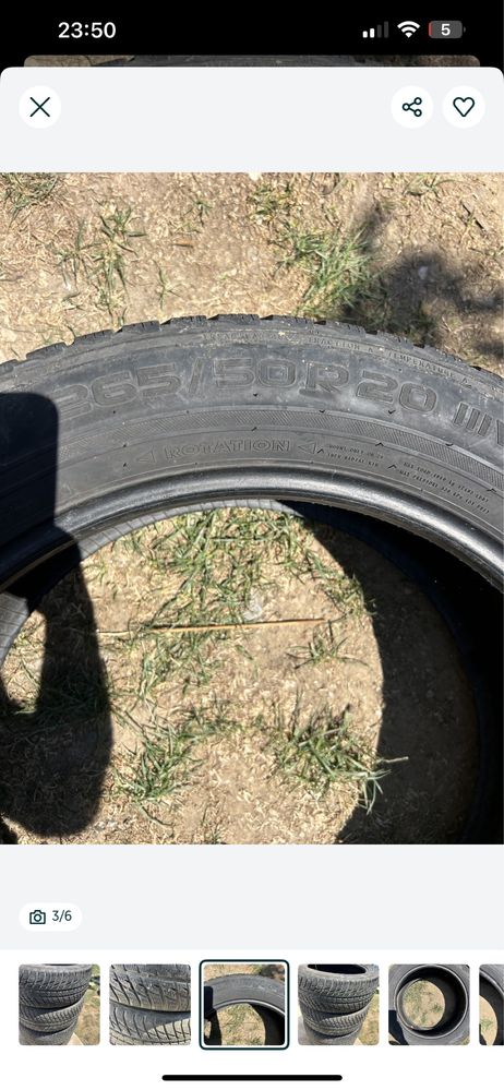 265 50 20 Nokian iarna MS