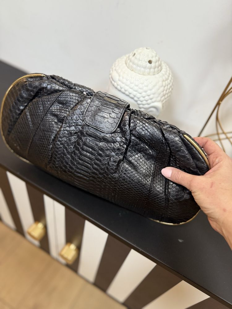 Vand geanta superba piele de piton unicat