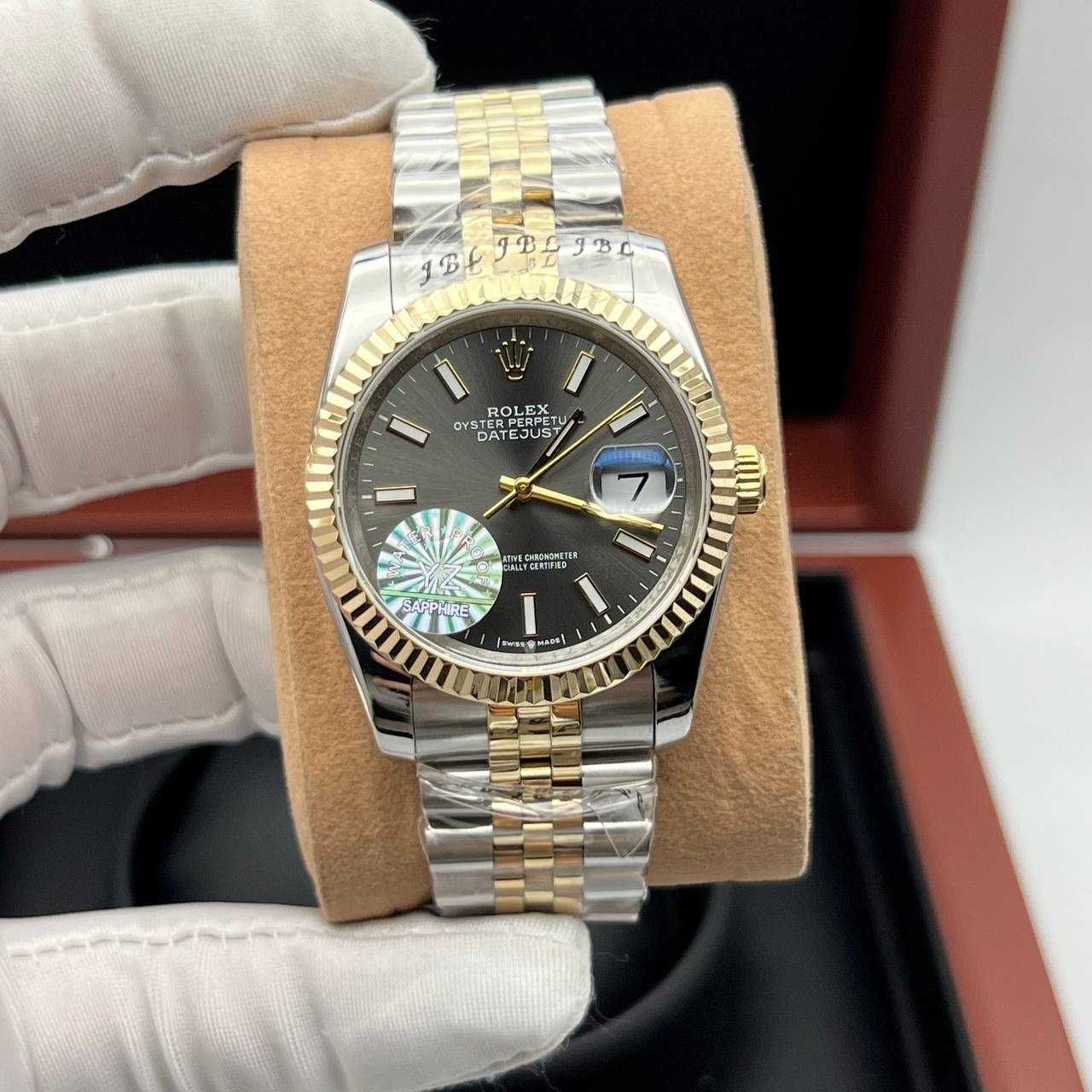 Часовници Rolex Datejust 36mm сребро-злато / колекция