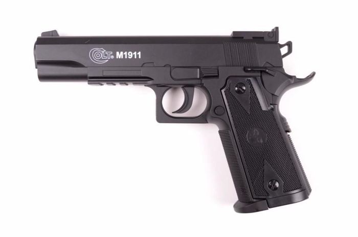 PRET BUN! Pistol Airsoft COLT (cel mai puternic model 5 JOULI!!) CO2