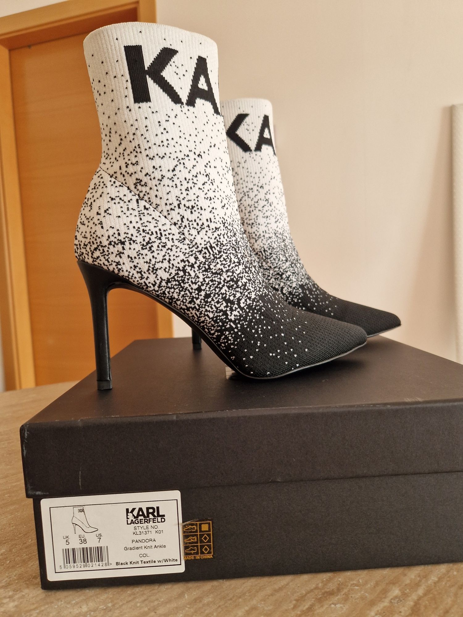 Botine de Primavara Tricotate Karl Lagerfeld Pandora - 38