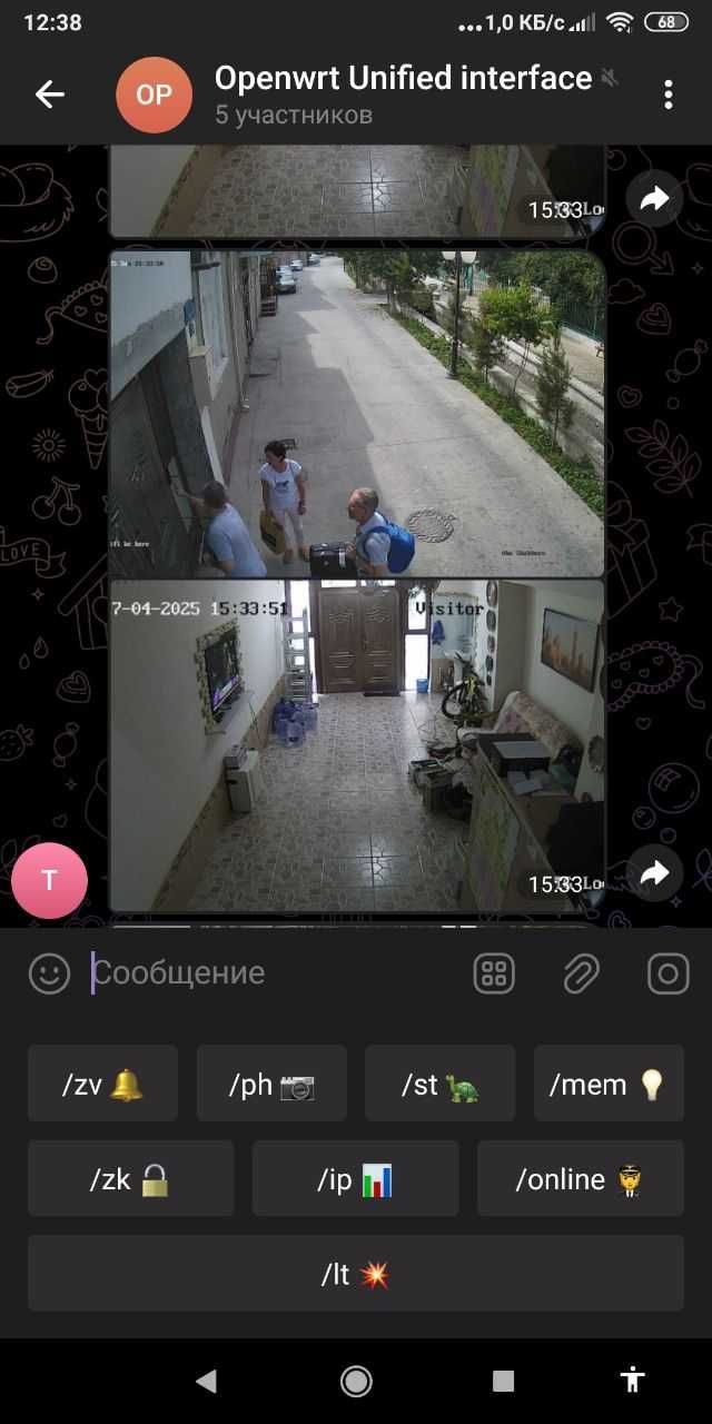 Электронная проходная, умный дом удаленный контроль периферии через ТГ