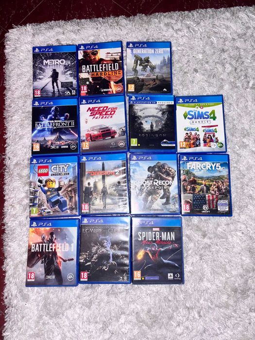 PS4 Pro SSD + VR conplet + 2 controllere + 14 jocuri