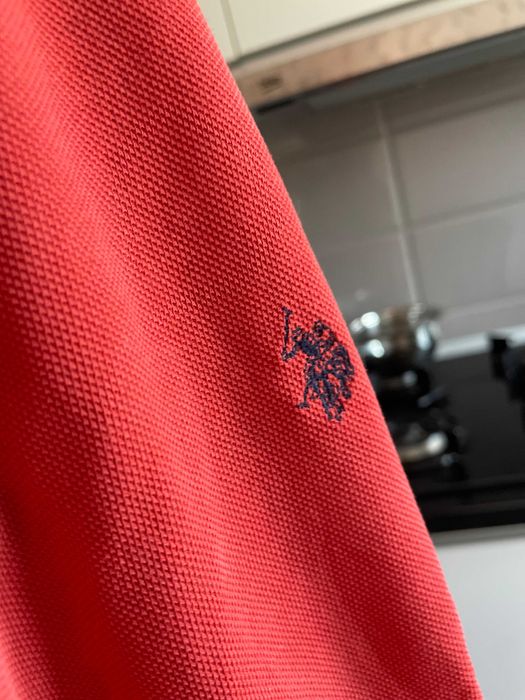 tricou polo rosu original-- marime M
