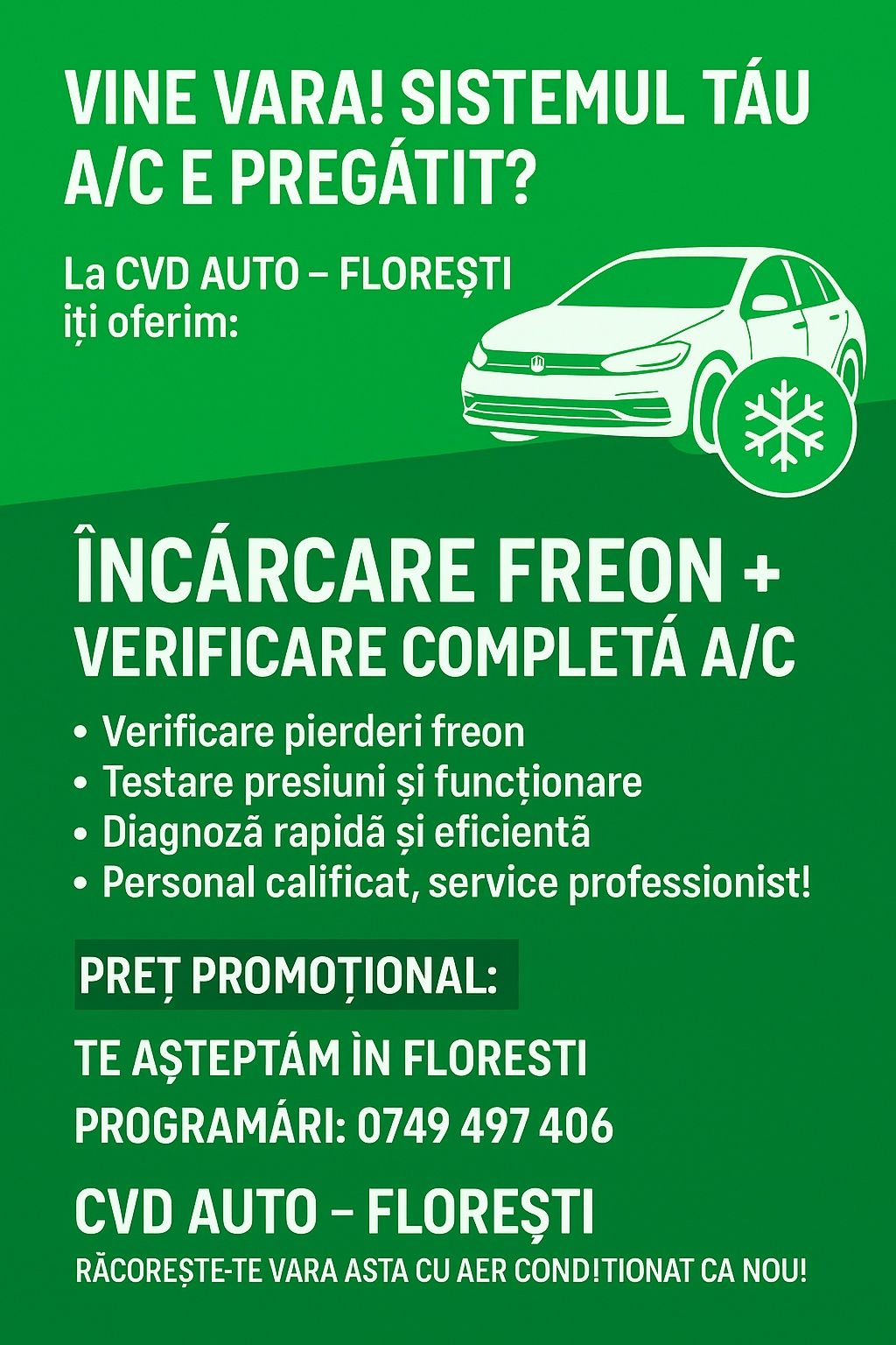 Încărcare freon auto
