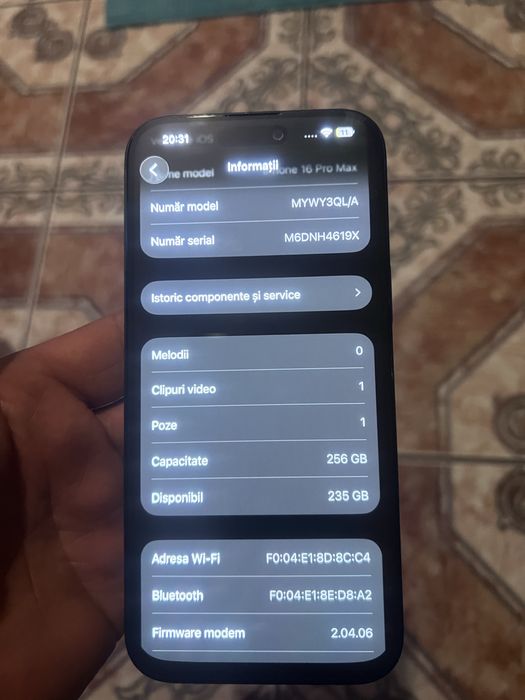 Iphone 16 pro max piese