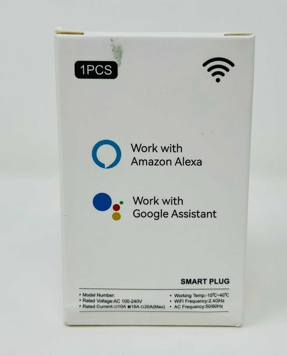 Смарт Контакт  Smart Plug WiFi  Smart Home Google Home  Alexa 20A