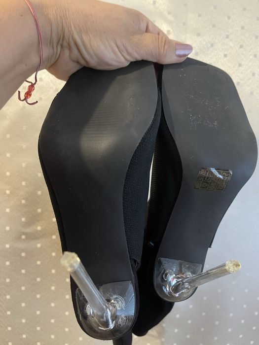 Черни високи ботуши 39