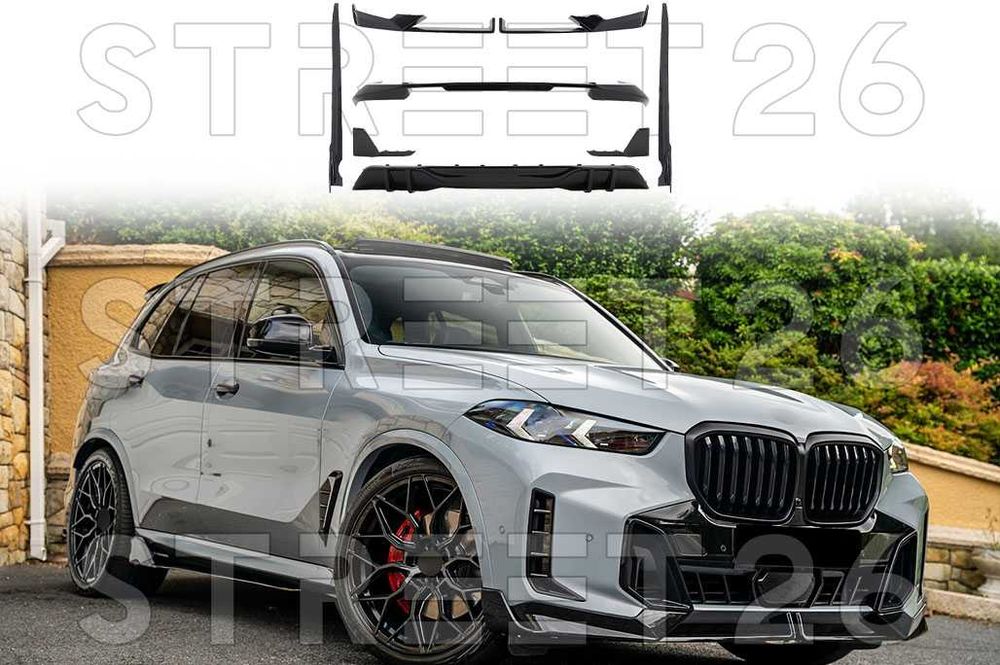 Pachet Exterior Aero BMW X5 G05 LCI (2024-up) M Sport Negru Lucios