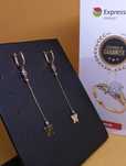 Cercei aur 14K 3.06g ag.7 Podu Ros 48994 - Garantie 2 Ani!