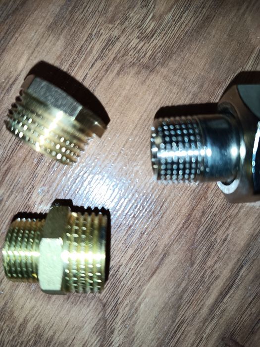 Robinet termostatic herz 3/8 + reducții 1/2