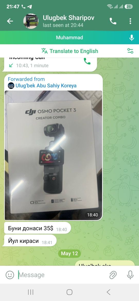DJI osmo pocket 3 creator combo