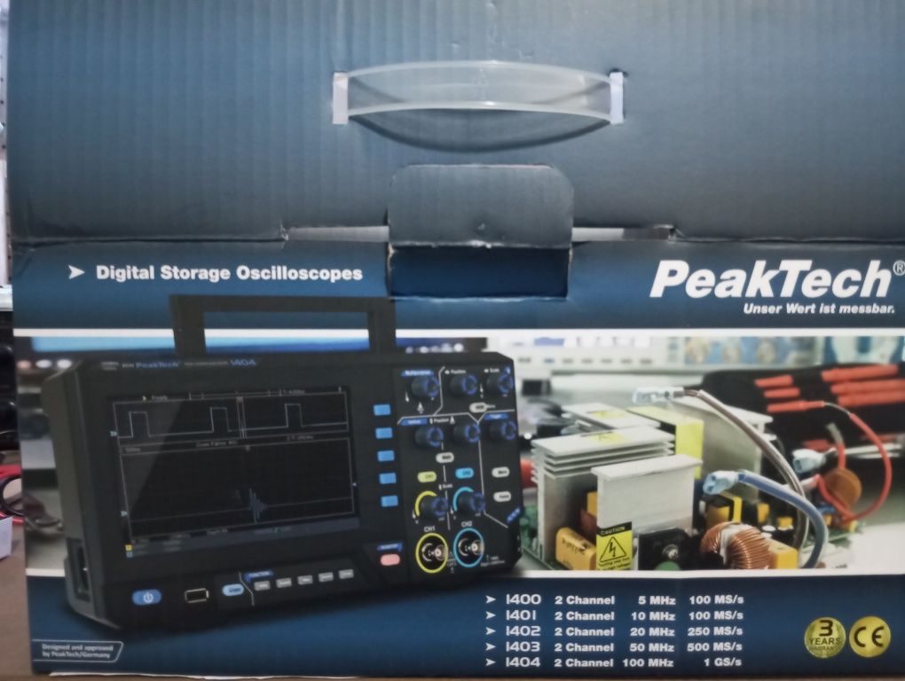 Osciloscop digital 2 canale PeakTech P1400 nou