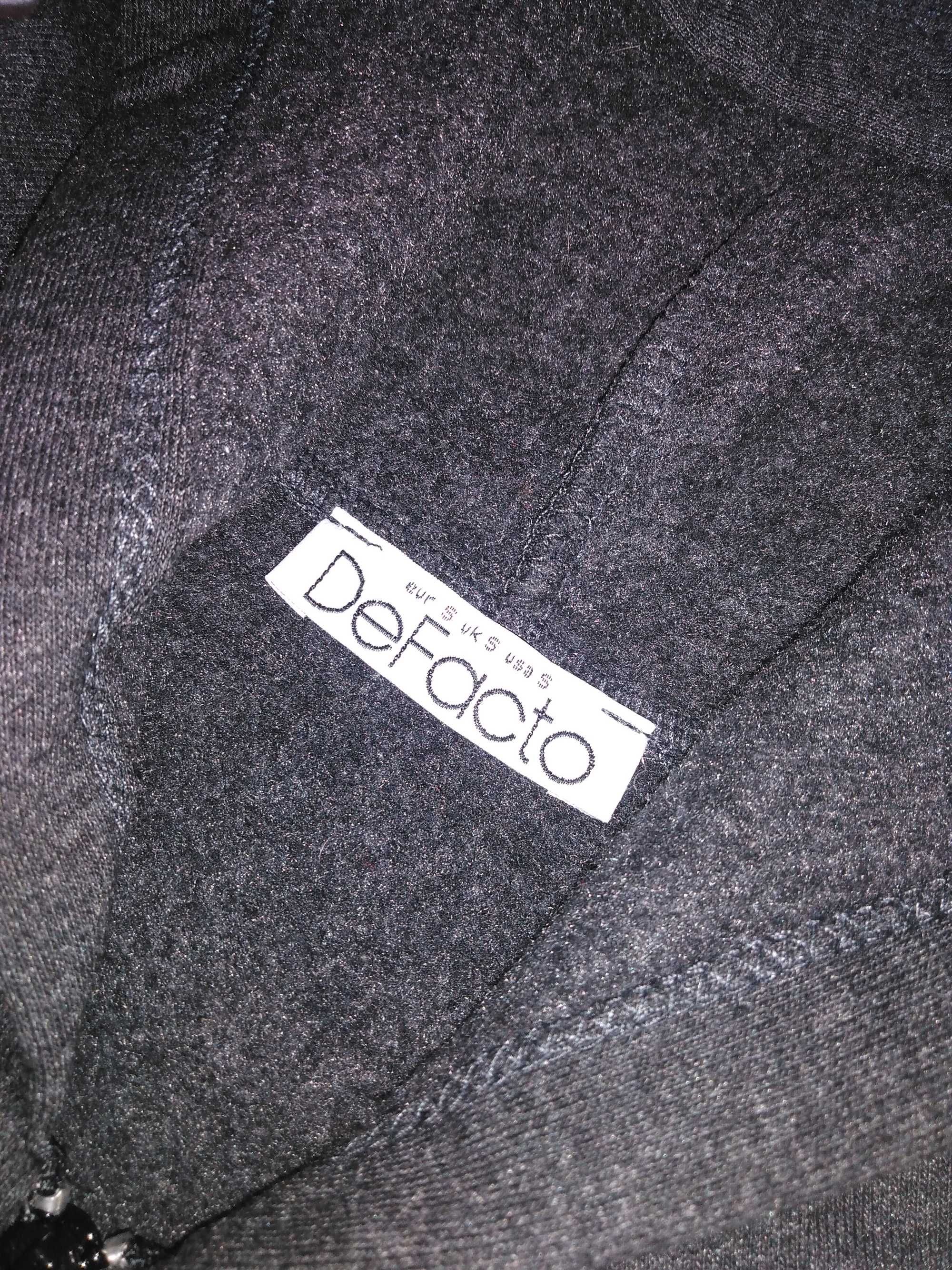 Продавам oversized суитшърт за жени (Сиво-черен на цвят) - DeFacto
