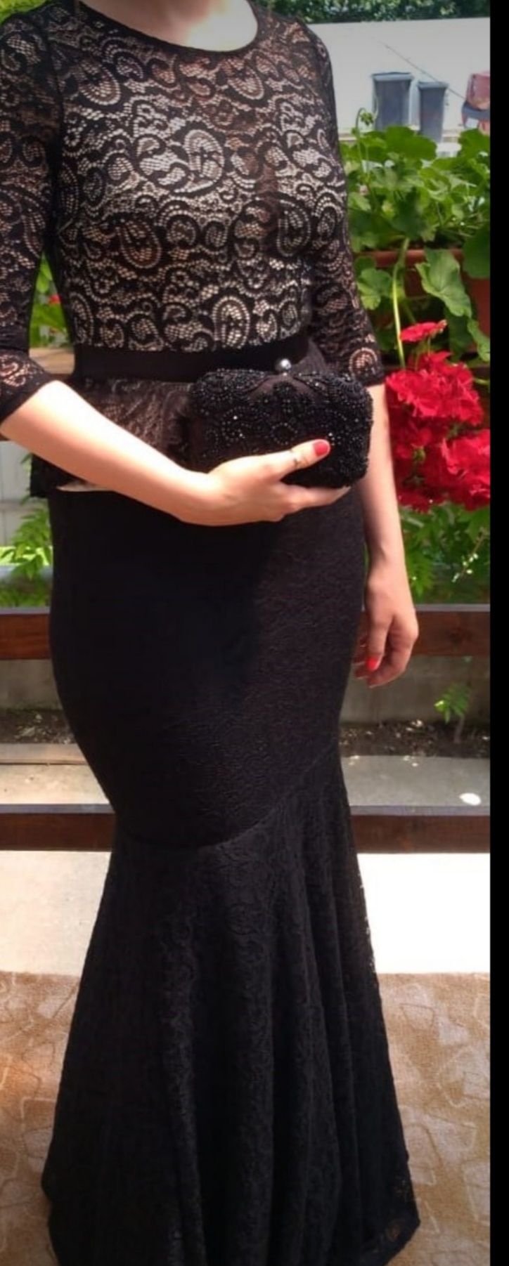 Rochie eleganta, de seara din dantela, marimea M