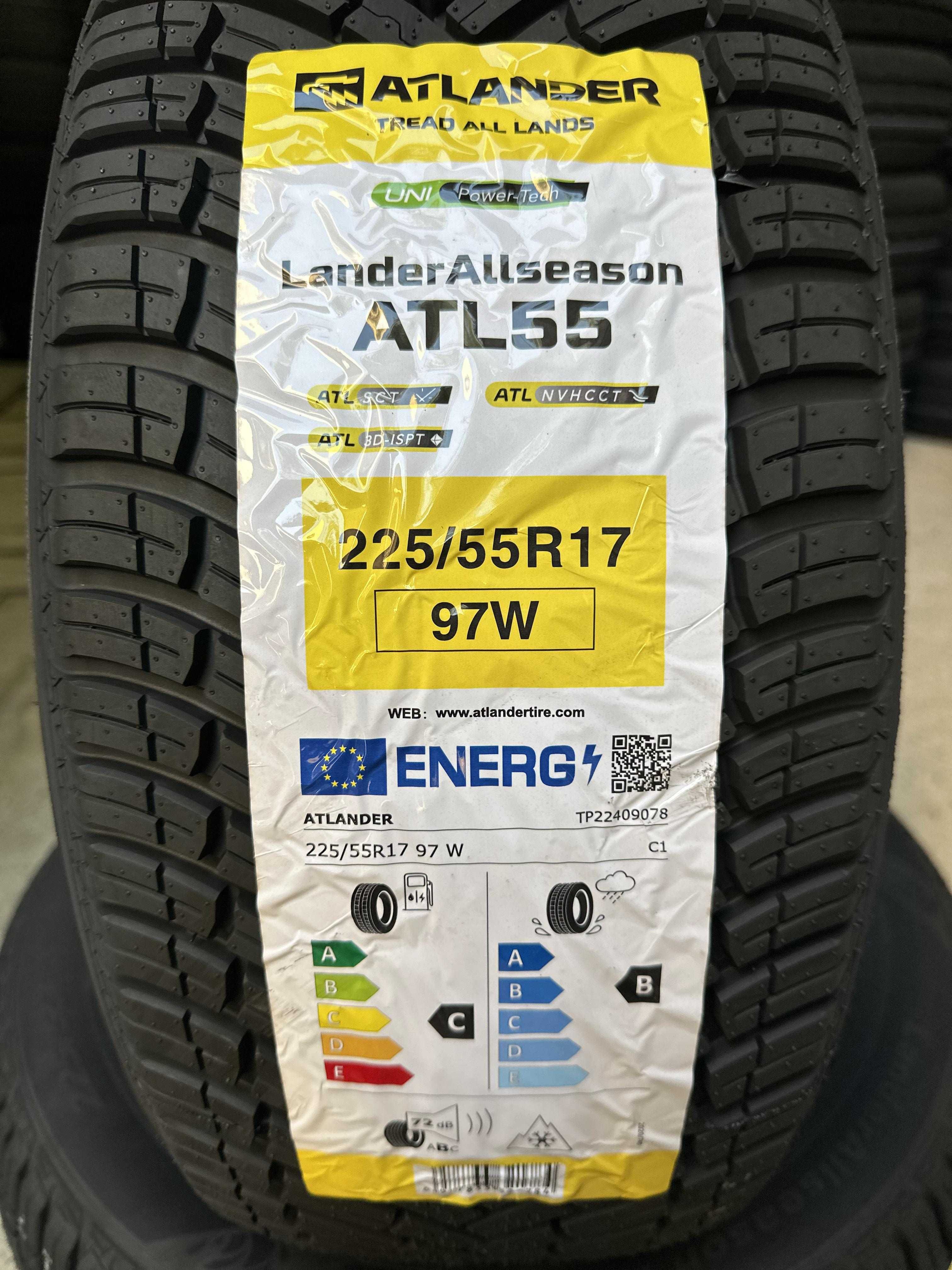 Нови всесезонни гуми ATLANDER 225/55R17 97W НОВ DOT БОРД 2255517