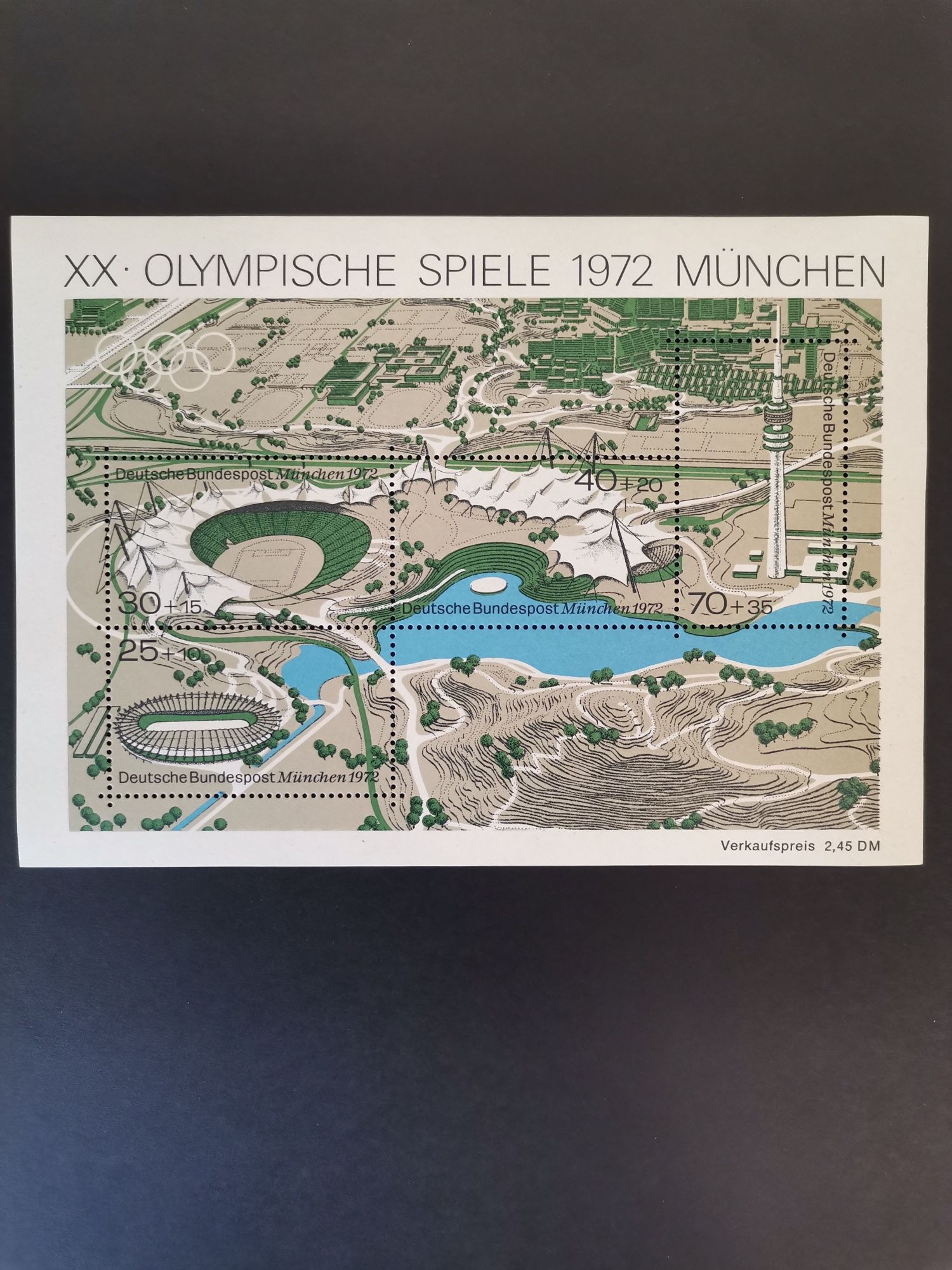 Coliță timbre "Olimpiada Munchen 1972"