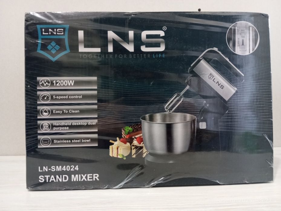 “Yangi LN-SM4024 Stand Mixer, 1000W, Qadoqda”
