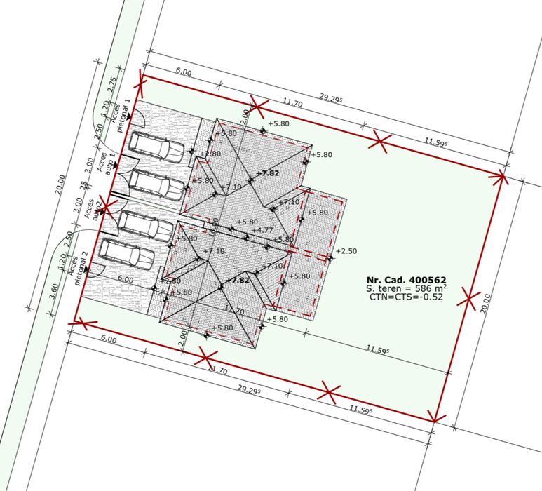 Duplex separat prin CT Mosnita Noua
