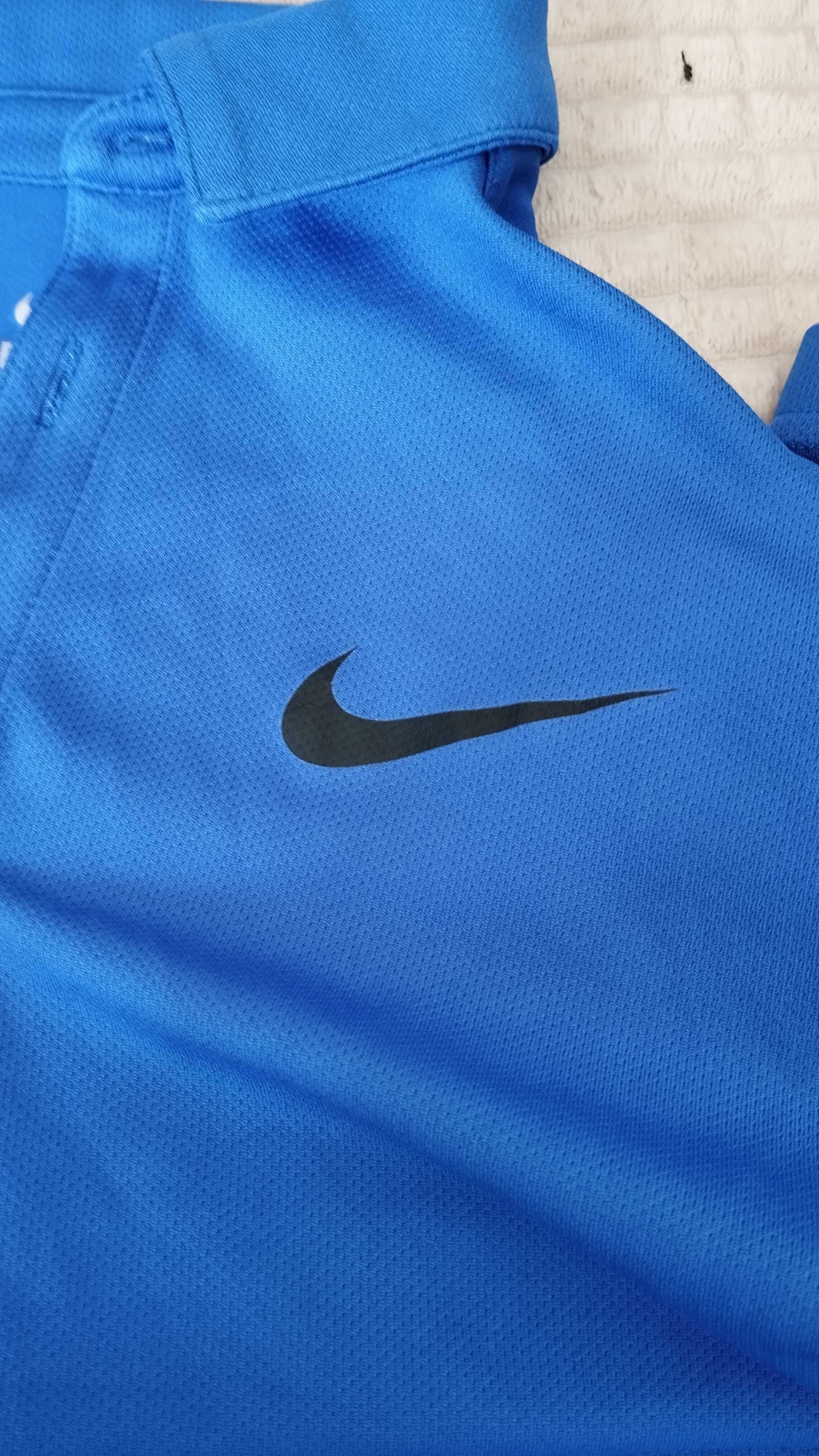 Nike Dri Fit Мъжка поло тениска размер L Синя