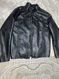 Куртка кожаная мужская, классика, новая, 48-50 размер, стойка воротник