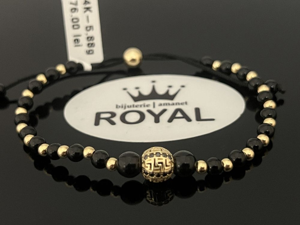 Bijuteria Royal CB : Bratara cu snur aur 14k 5,88gr