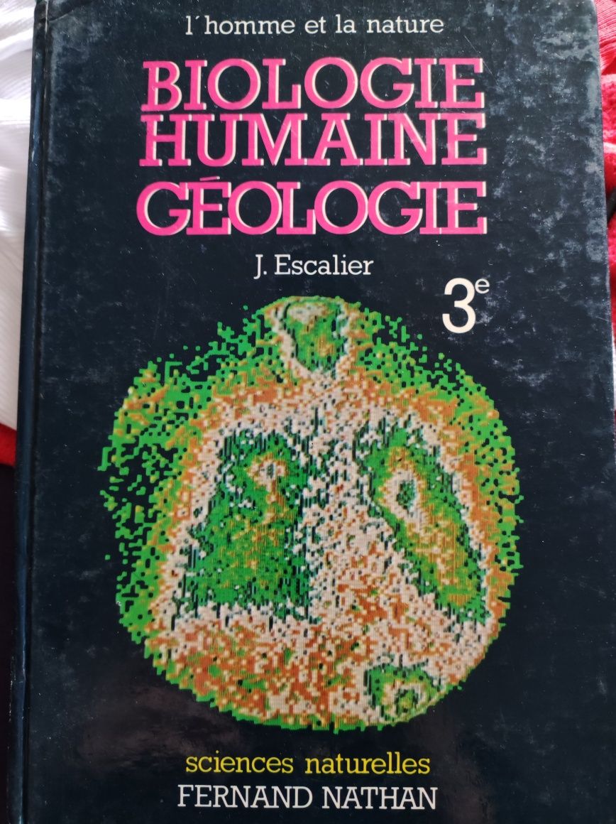 Carte veche 1980 in limba franceza manual biologie geologie