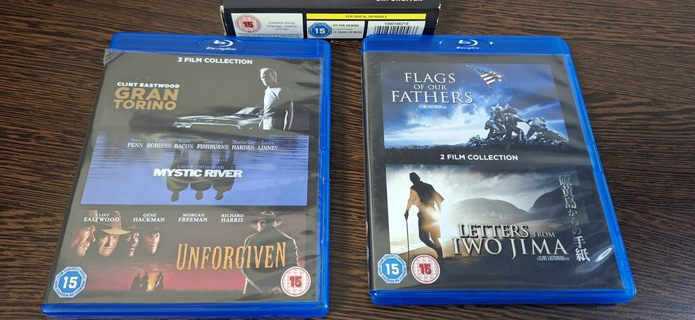 Pack 5 bluray originale Clint Eastwood.
