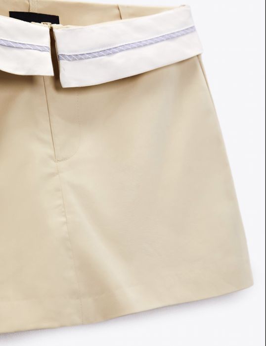 beige skort ZARA