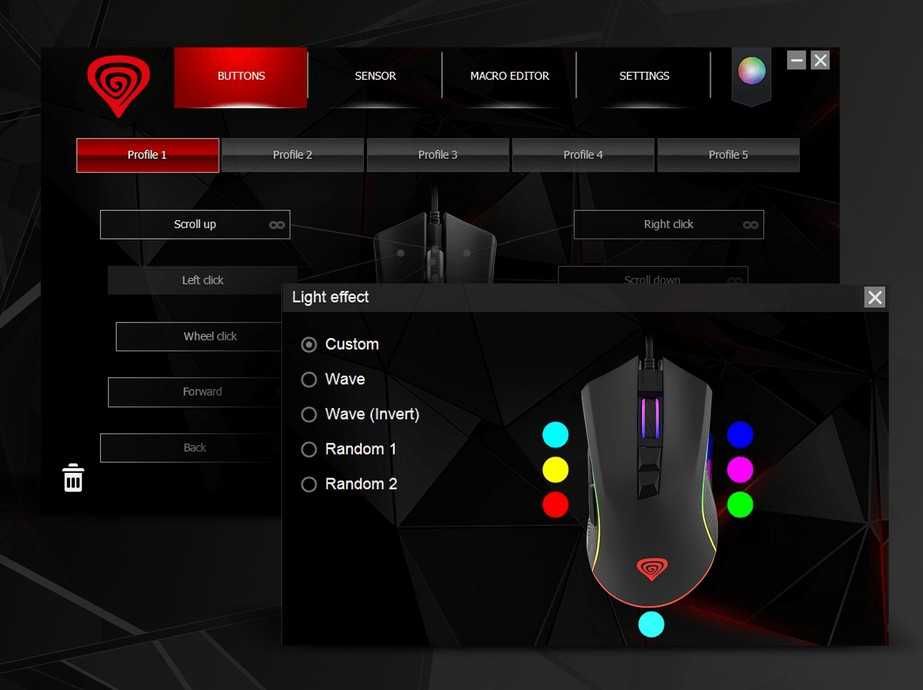 Mouse Gaming Genesis GX69 customizabil, infinit click si soft avansat
