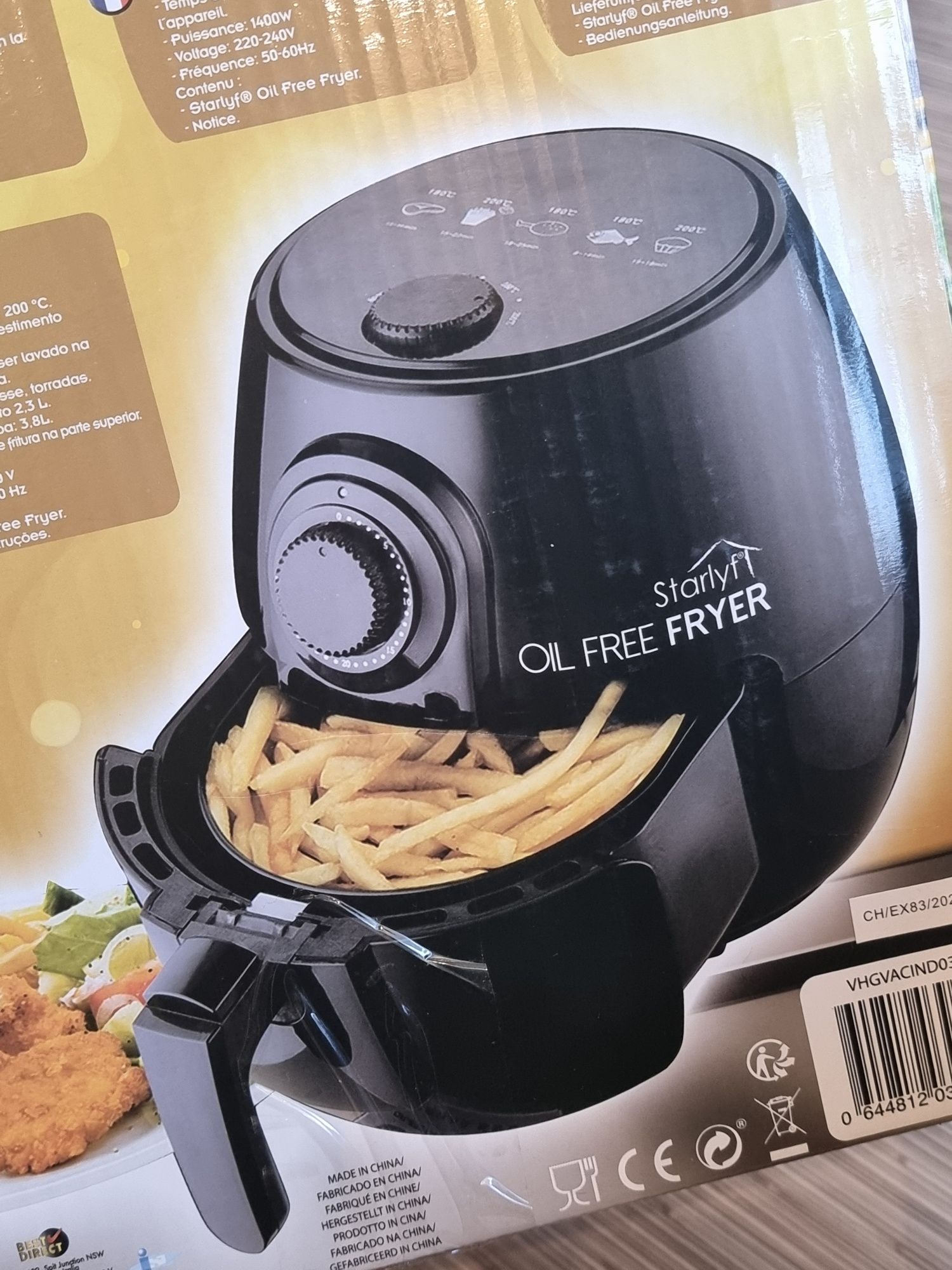 Friteuza Oil Free Fryer, Noua Nefolosita, 3.8L, 1400W.