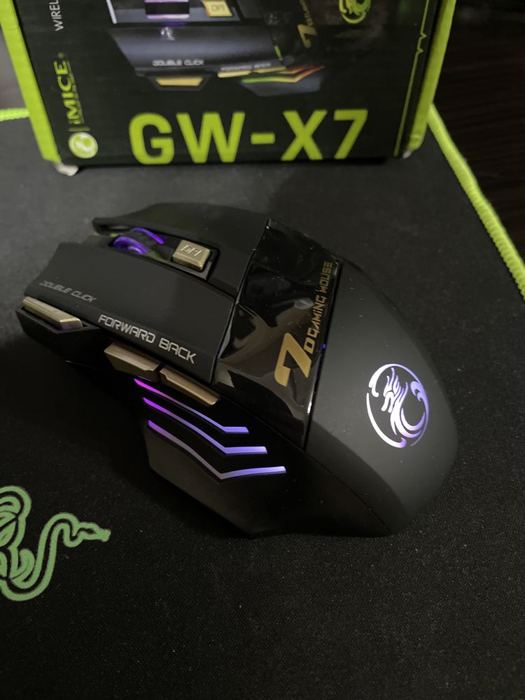 Bluetooth мышь с подсветкой на аккумуляторе GW-X7