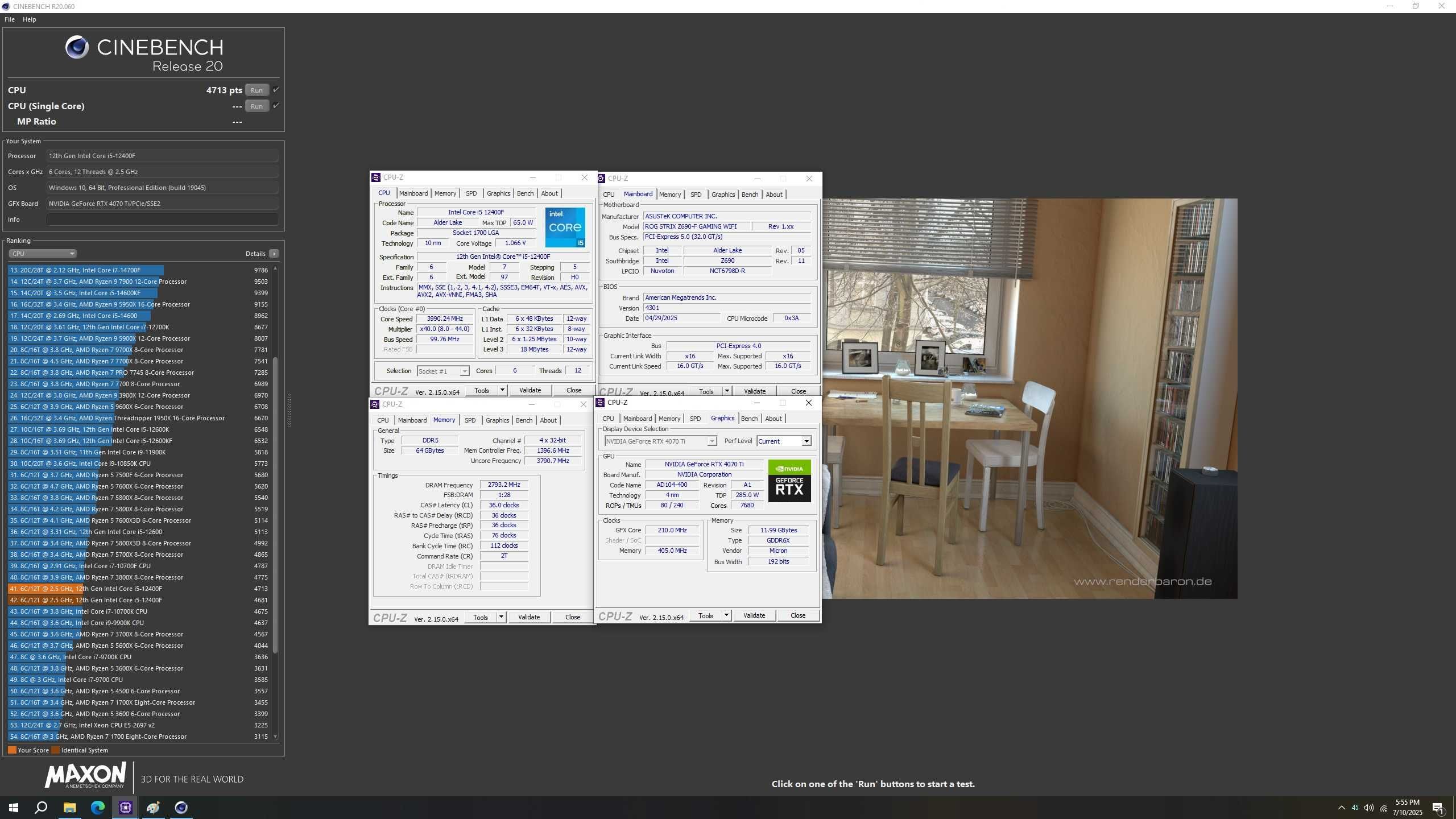 Intel Core i5 12400F, 6-ядрен, LGA 1700