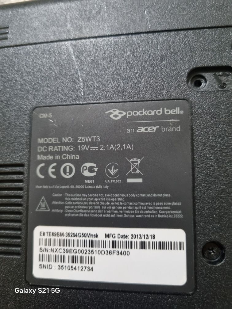 pacard bell z5wt3