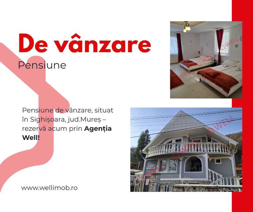 Pensiune de vânzare, situată în Sighișoara