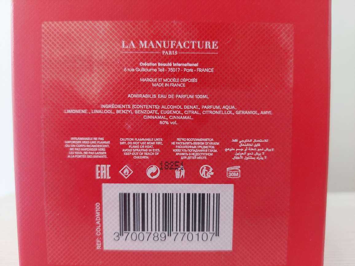 Нишов парфюм La Manufacture Admirabilis 100 мл