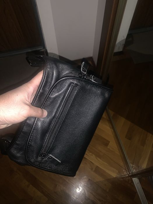 Барсетка кожанная новая