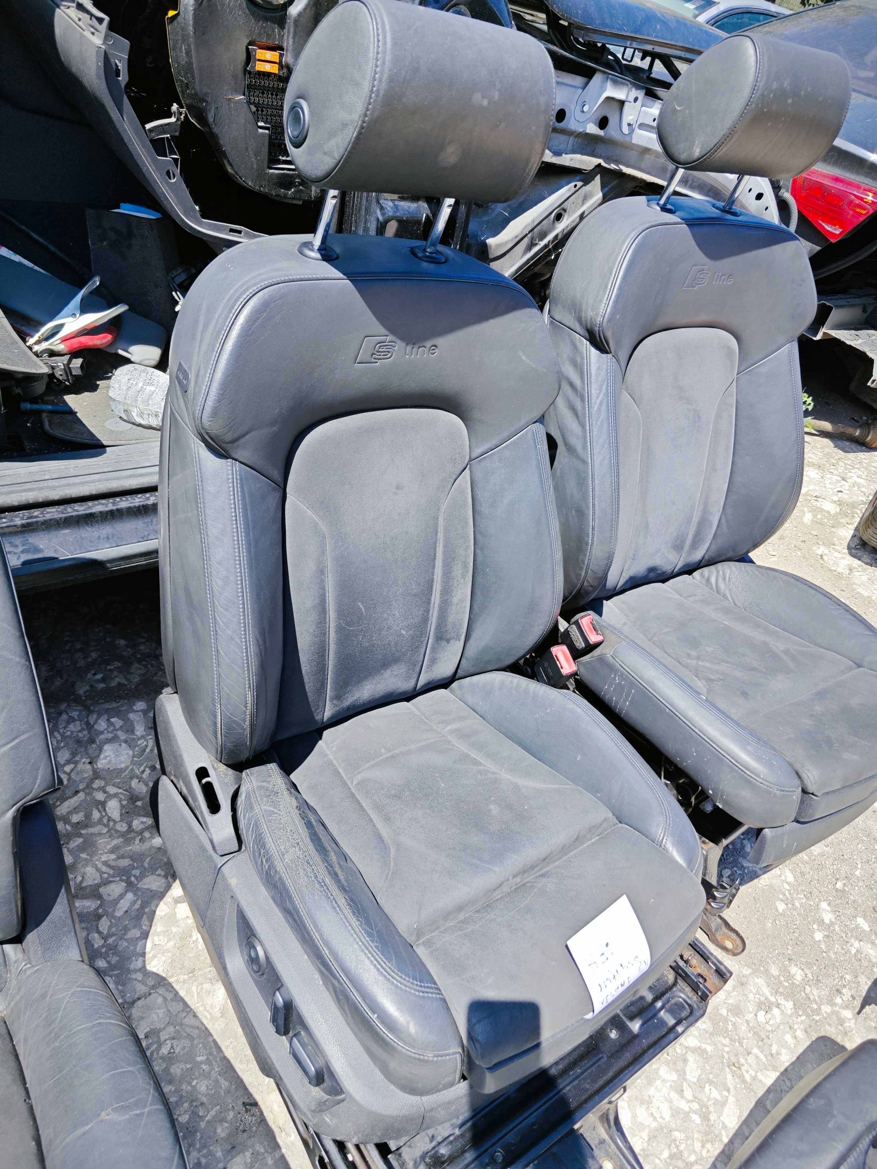 Кожен S-line салон Audi Q7 Alcantara подгрев ЕЛ Седали Ауди КЮ7 Н76