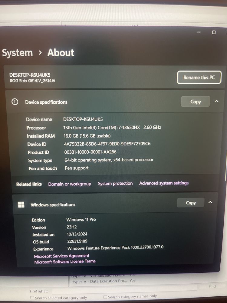 Laptop ASUS ROG Strix G16 i7 RTX 4060 Garanție Activă