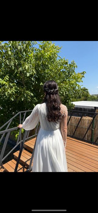 Rochie mireasa din matase naturala