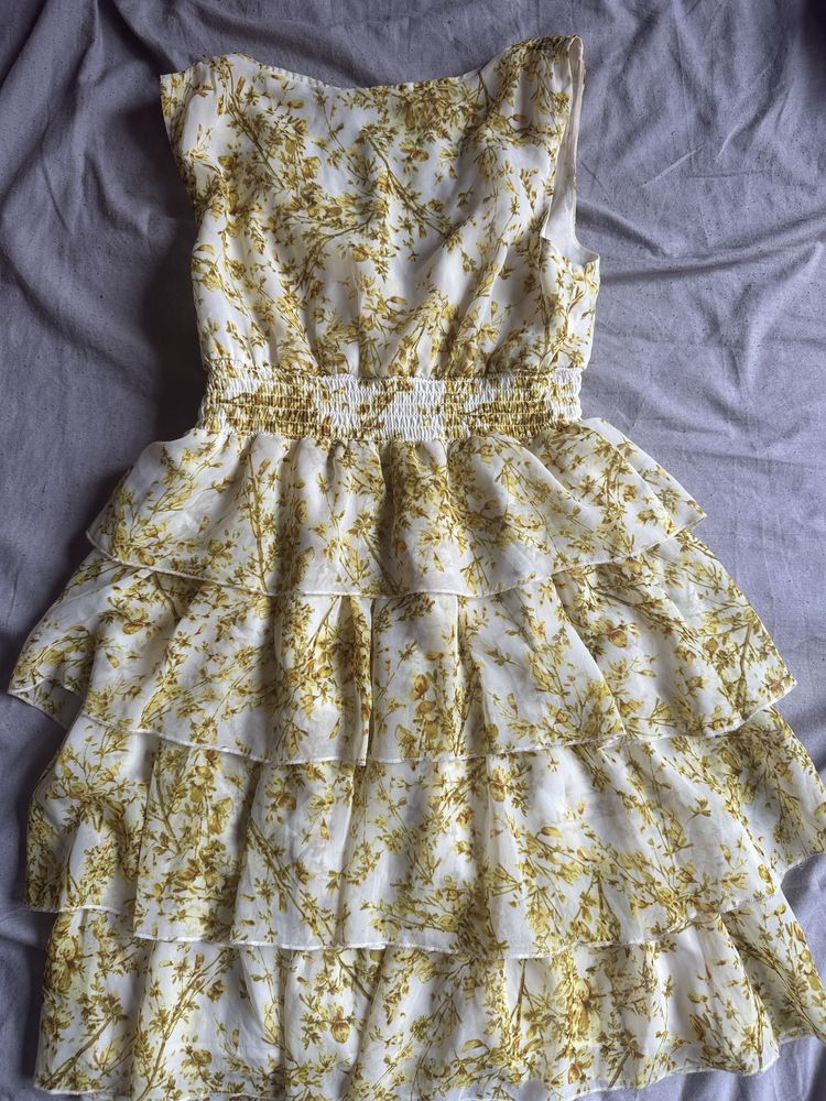 Жълта лятна рокля H&M