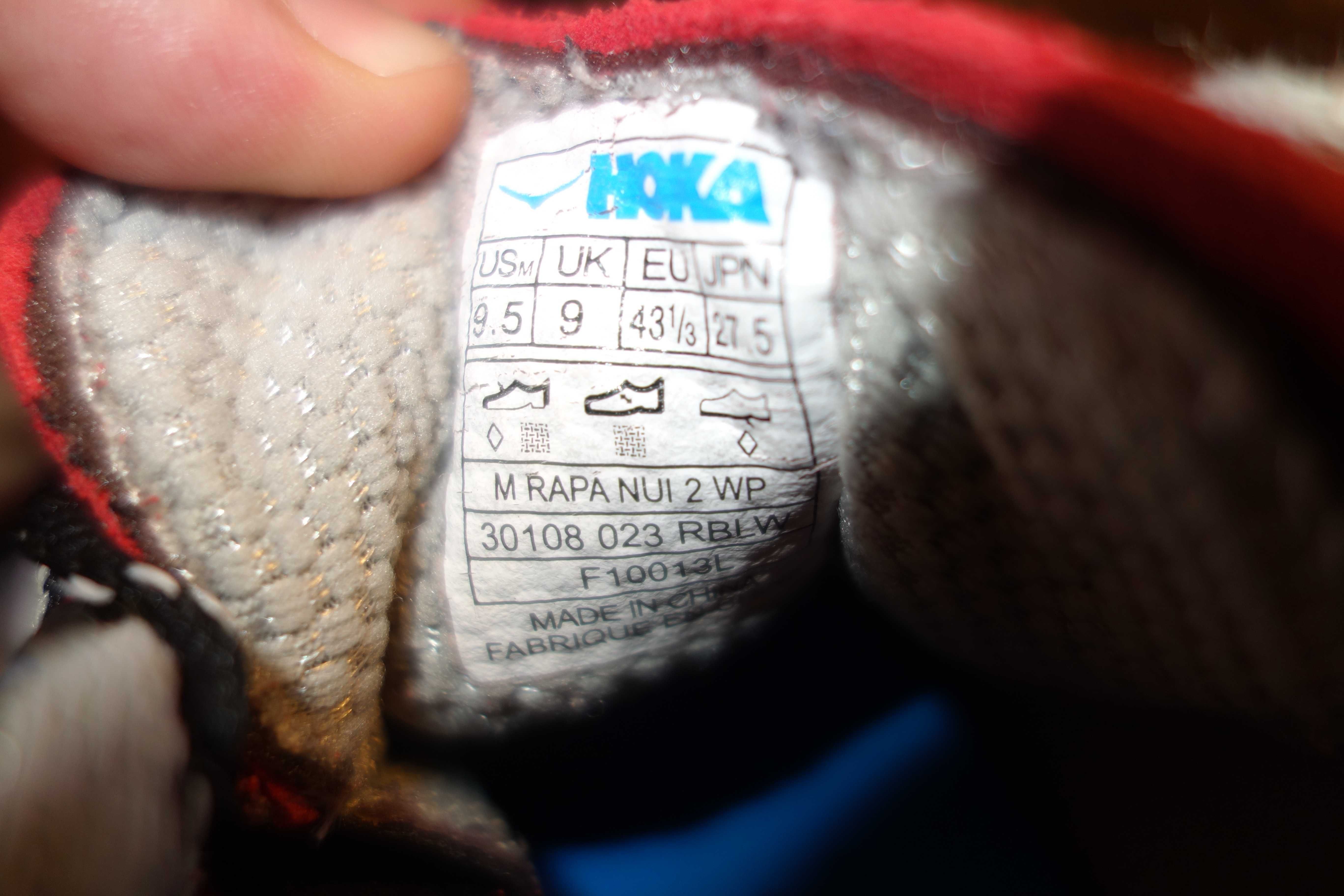 Hoka One One Rapa Nui 2 WaterProof , Marimea 43 1/3, Stare foarte buna