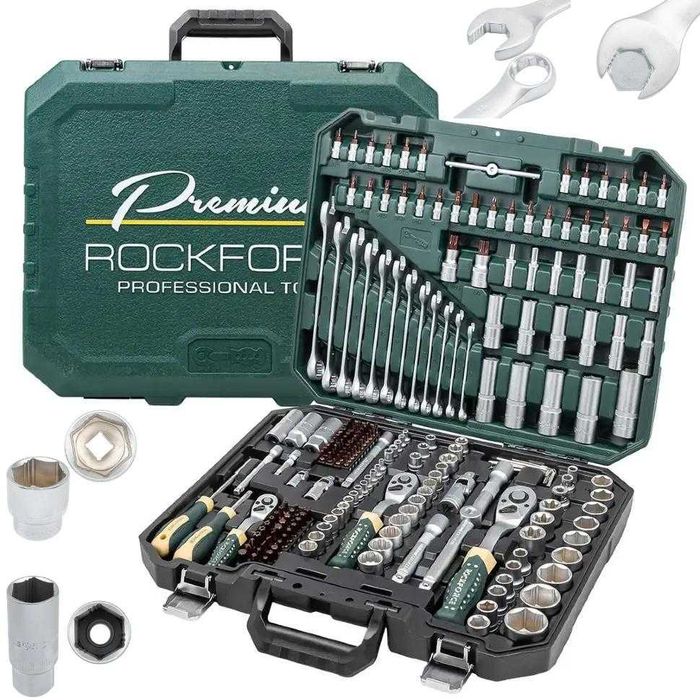Гедоре 216 части 1/2“, 1/4“ и 3/8“ ROCKFORCE Premium XI-ON