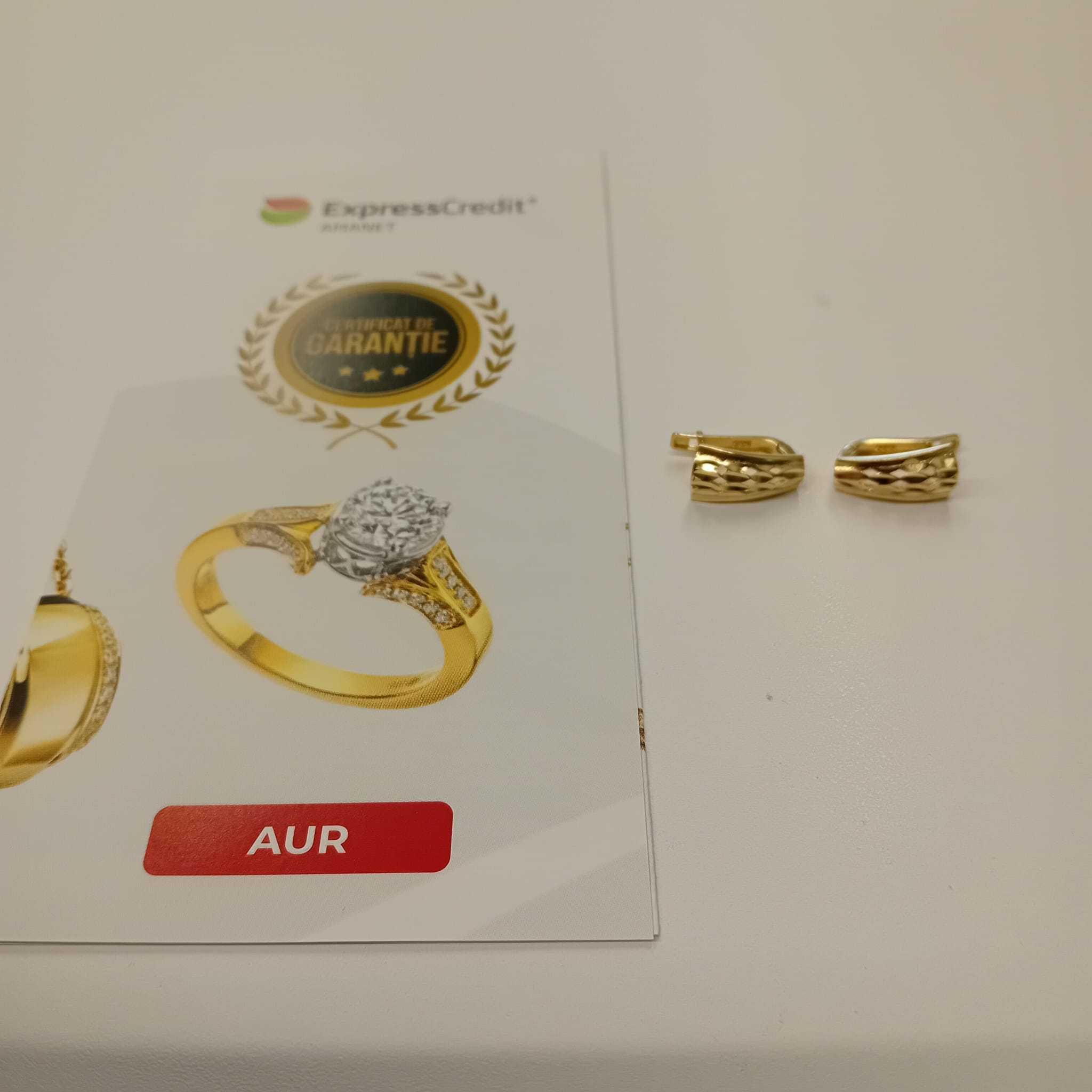 Cercei aur 14k b.1887 (ag29 Siraj)