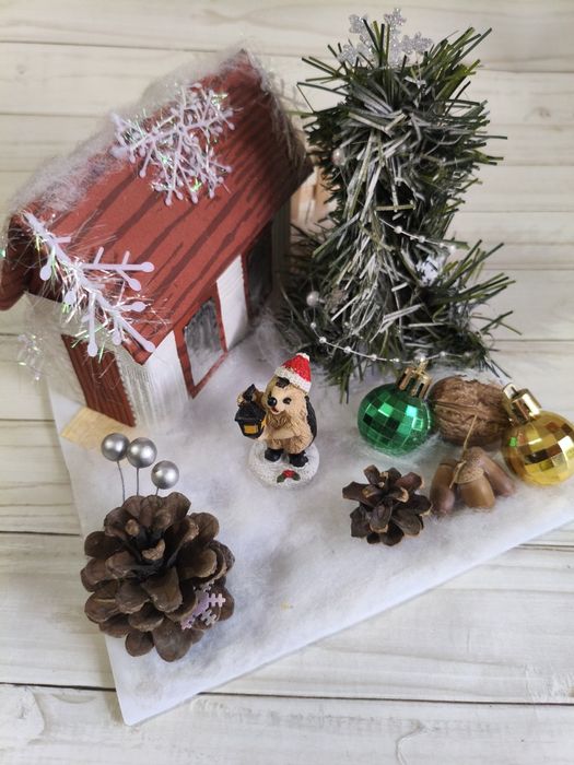 Поделка на новый год в садик или в школу