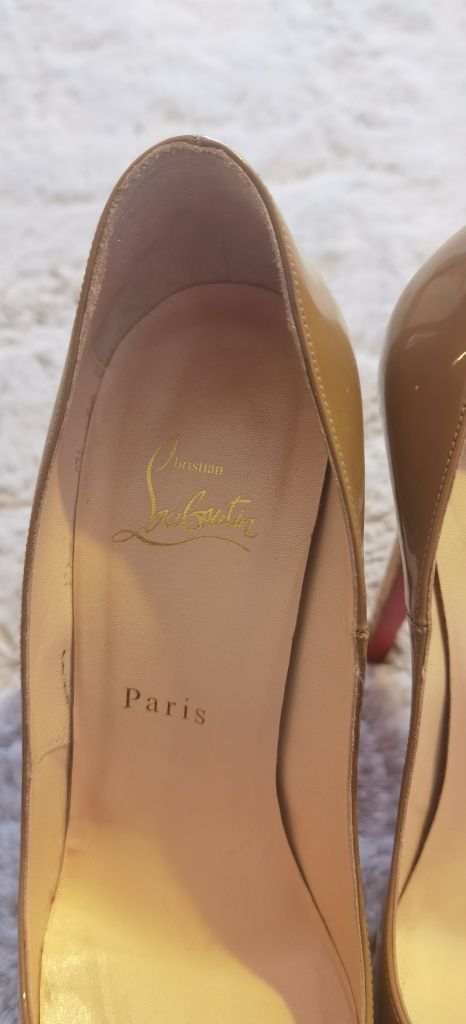Pantofi dama originali Christian Louboutin Palais Royal Storm Gray, 39