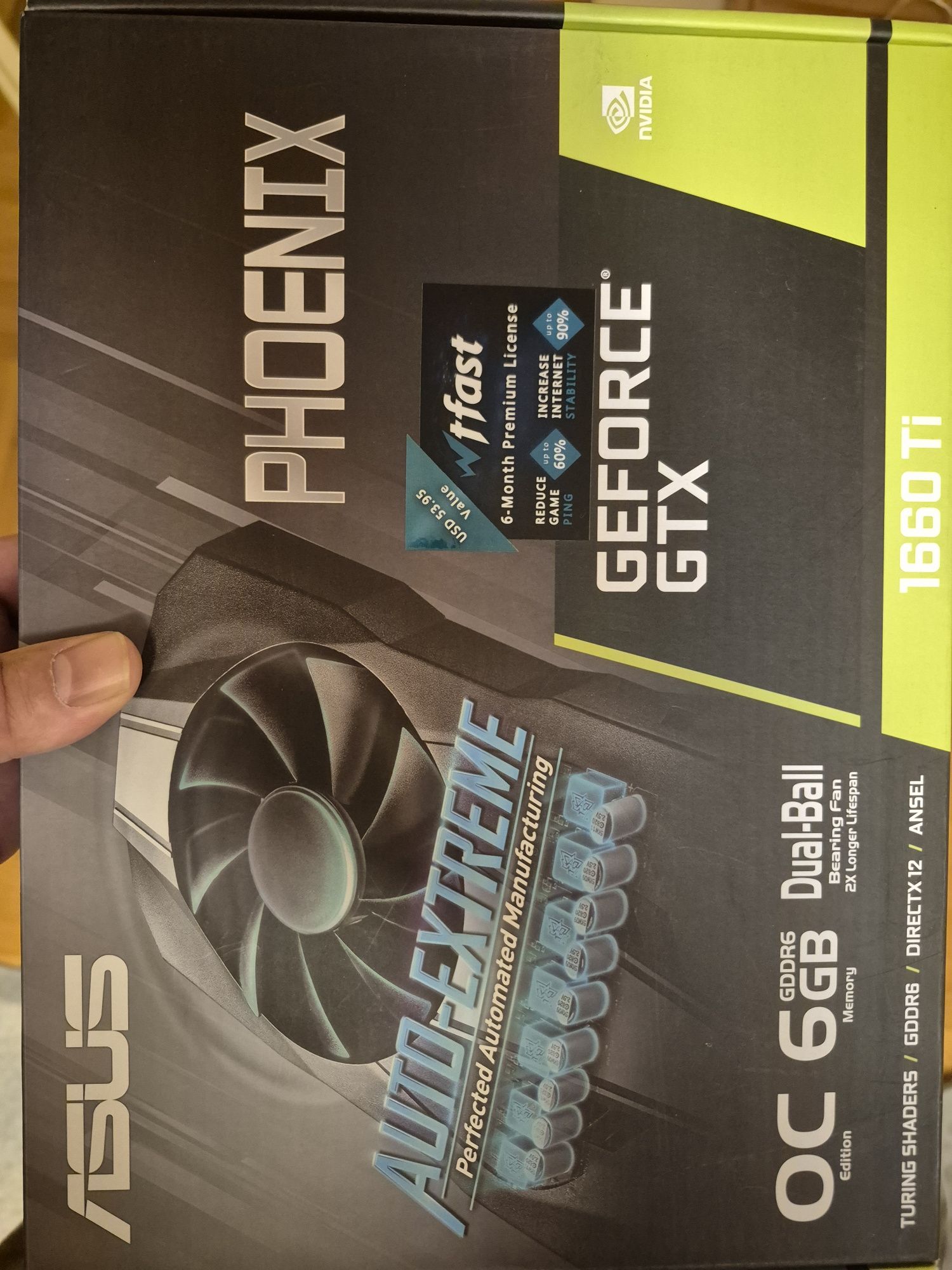 Видеокарта Asus phoenix GTX 1660ti 6GB